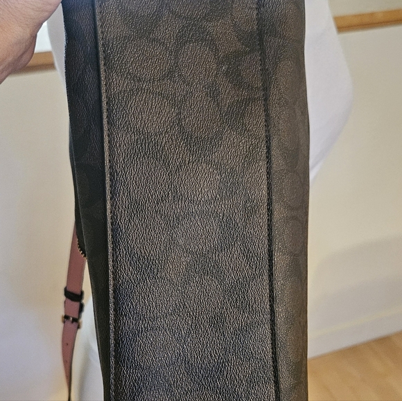 SOLD OUT! NOT FOR SALE! Coach Mia Chocolate Brown Leather Convertible Shoulder - Picture 6 of 12